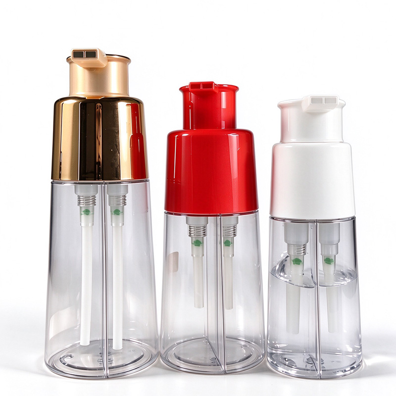 MB101 Round dual pump bottles