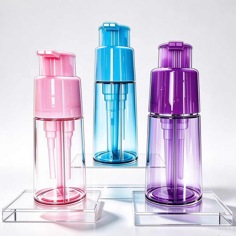 MB101 Round dual pump bottles