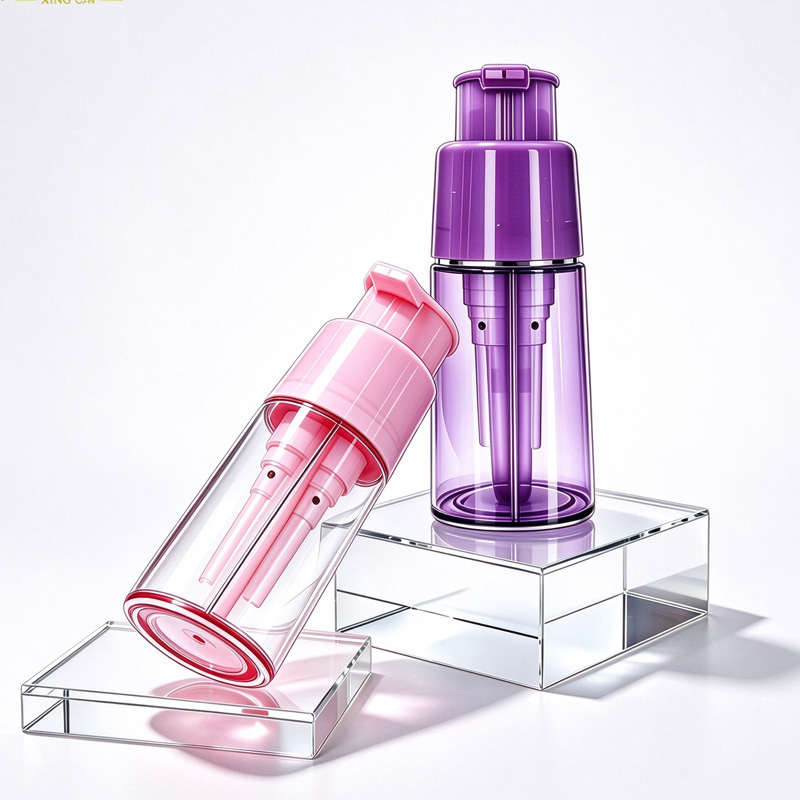 MB101 Round dual pump bottles