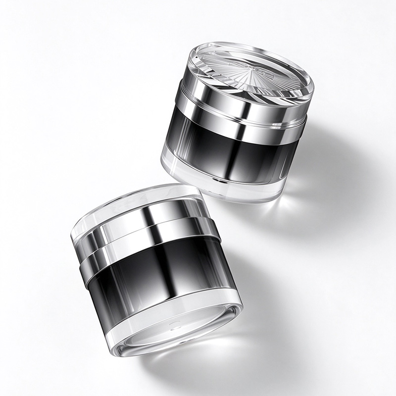 MB004 Luxury column gradient cosmetic packaging containers