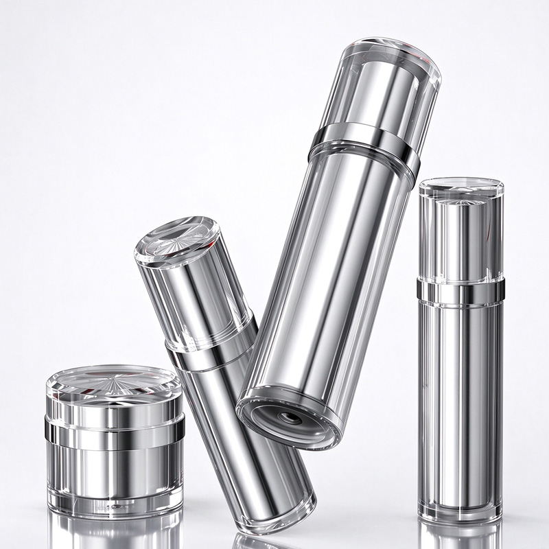 MB004 Luxury column gradient cosmetic packaging containers