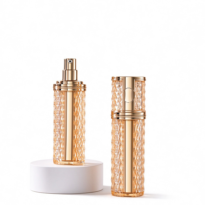 MB005 gold scaly pattern packaging bottles