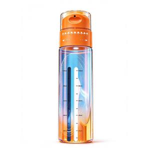 MB105 Adjustable ratio airless dual dispensing bottle with shrink film