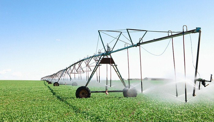 Aplicação na irrigação agrícola com economia de água