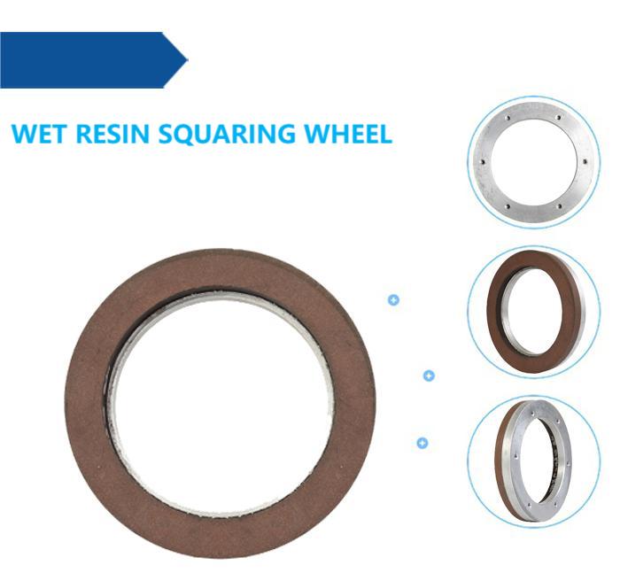 WET RESIN BONDED DIAMOND SQUARING WHEEL