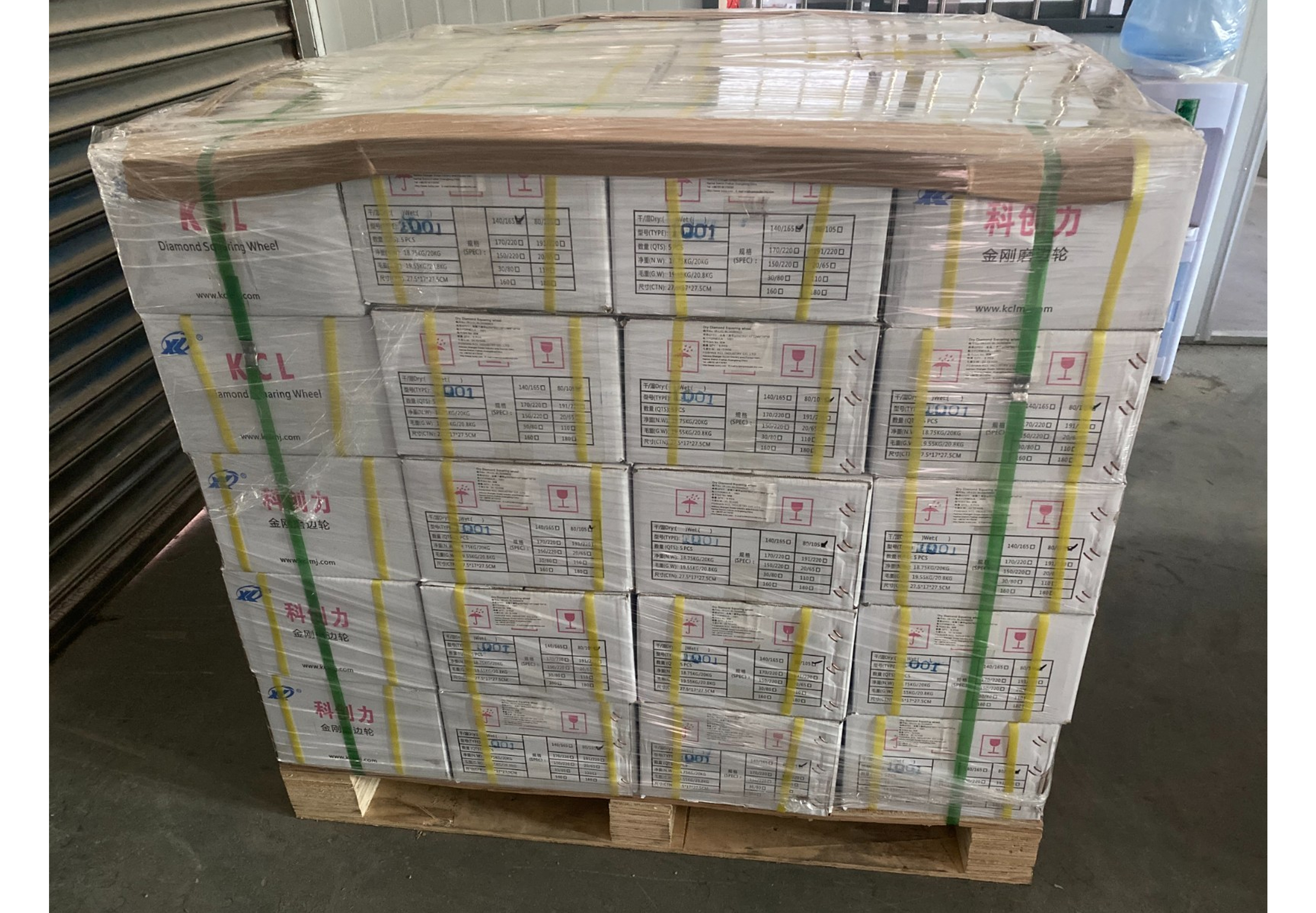 Packaging of squaring wheel