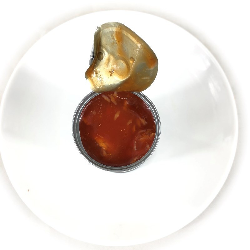 155 غرام من سمك الماكريل المعلب في صلصة الطماطم