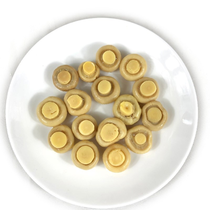 Champignons in Dosen, ganz, in Salzlake