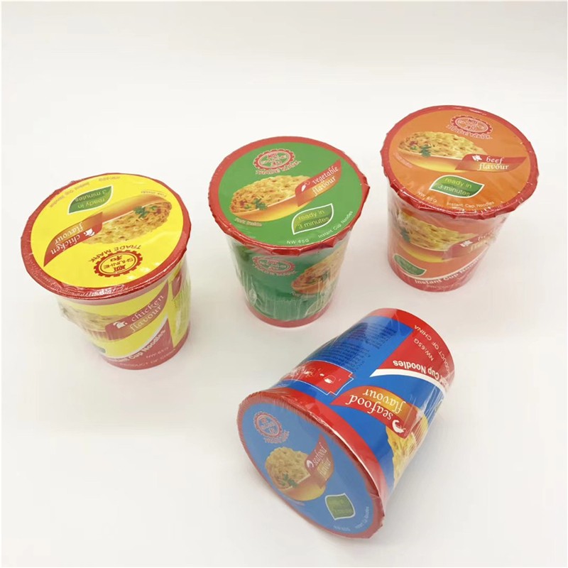 บะหมี่กึ่งสำเร็จรูปรสเผ็ดไก่ทอดเนื้อทอด