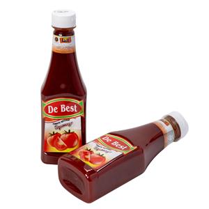 Service OEM de ketchup aux tomates en bouteille en plastique de bon goût