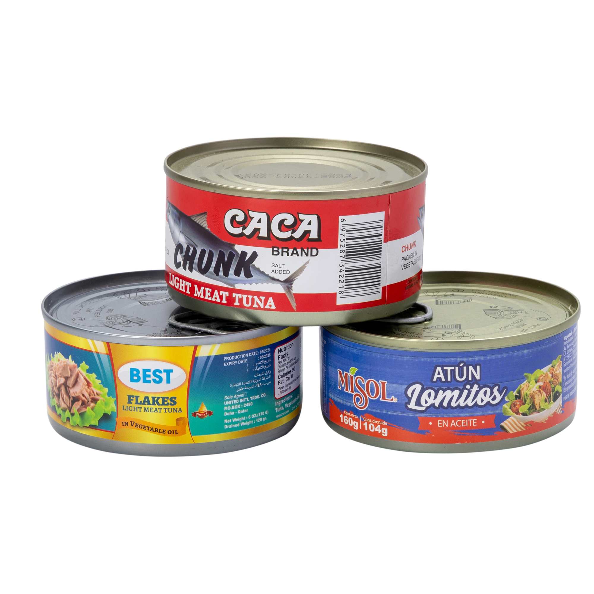Canned Shredded/Chunk/Solid Tuna In Water Oil