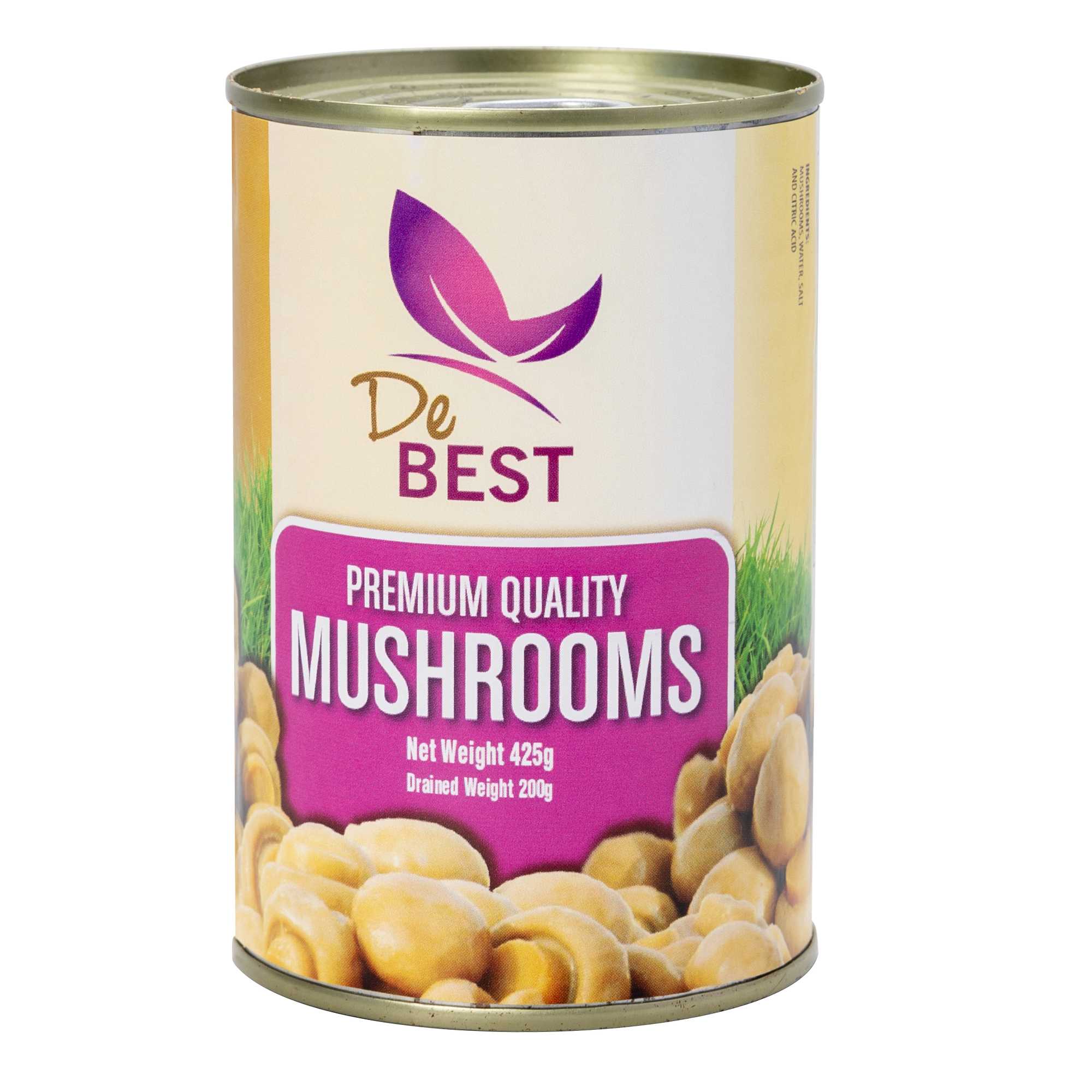 Ganze Champignons in Salzlake aus der Dose