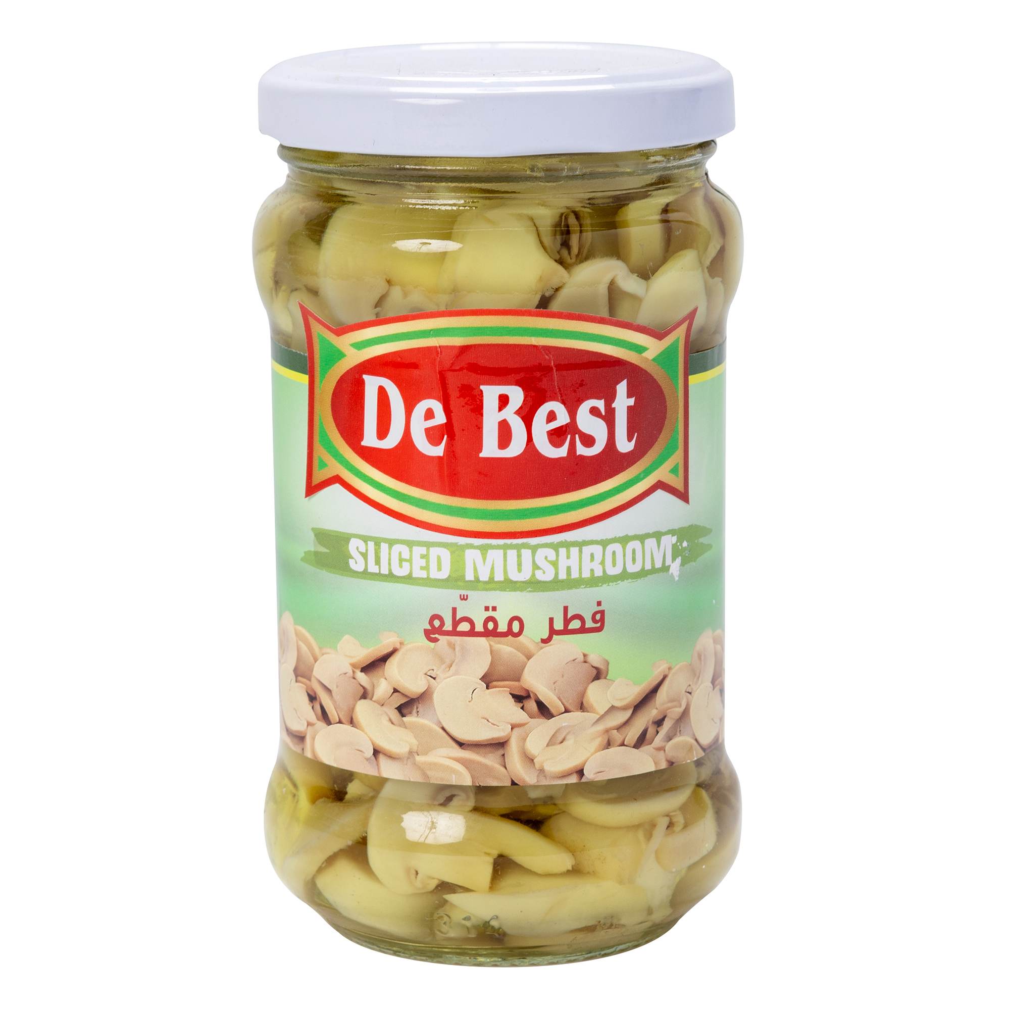 Pilzscheiben in der Dose/im Glas