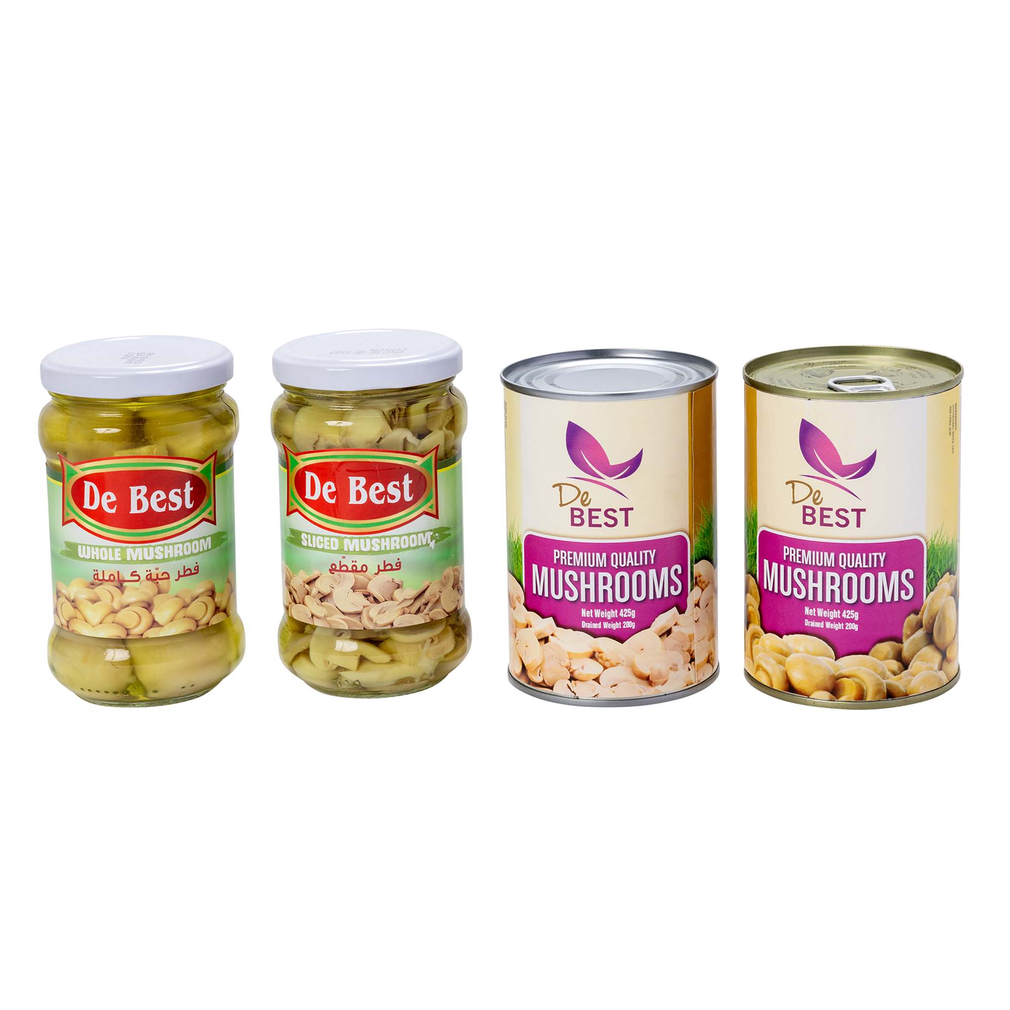 Pilzscheiben in der Dose/im Glas