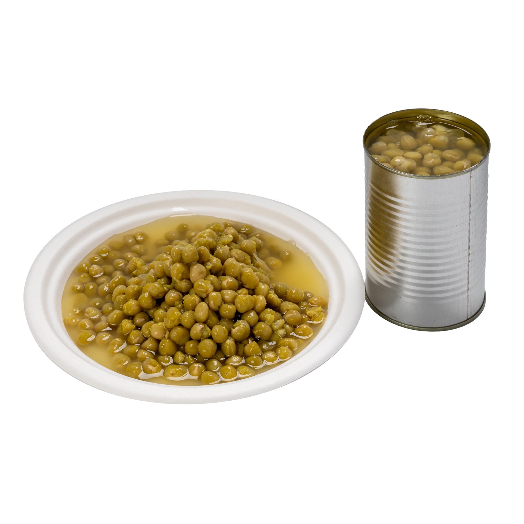 400 g grüne Erbsen in Salzlake aus der Dose