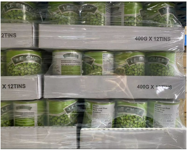 canned green peas