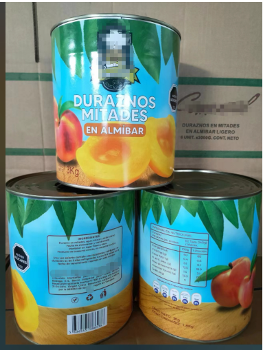 yellow peaches halves