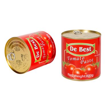 800 г консервированной томатной пасты. Лучшая цена при высоком качестве.