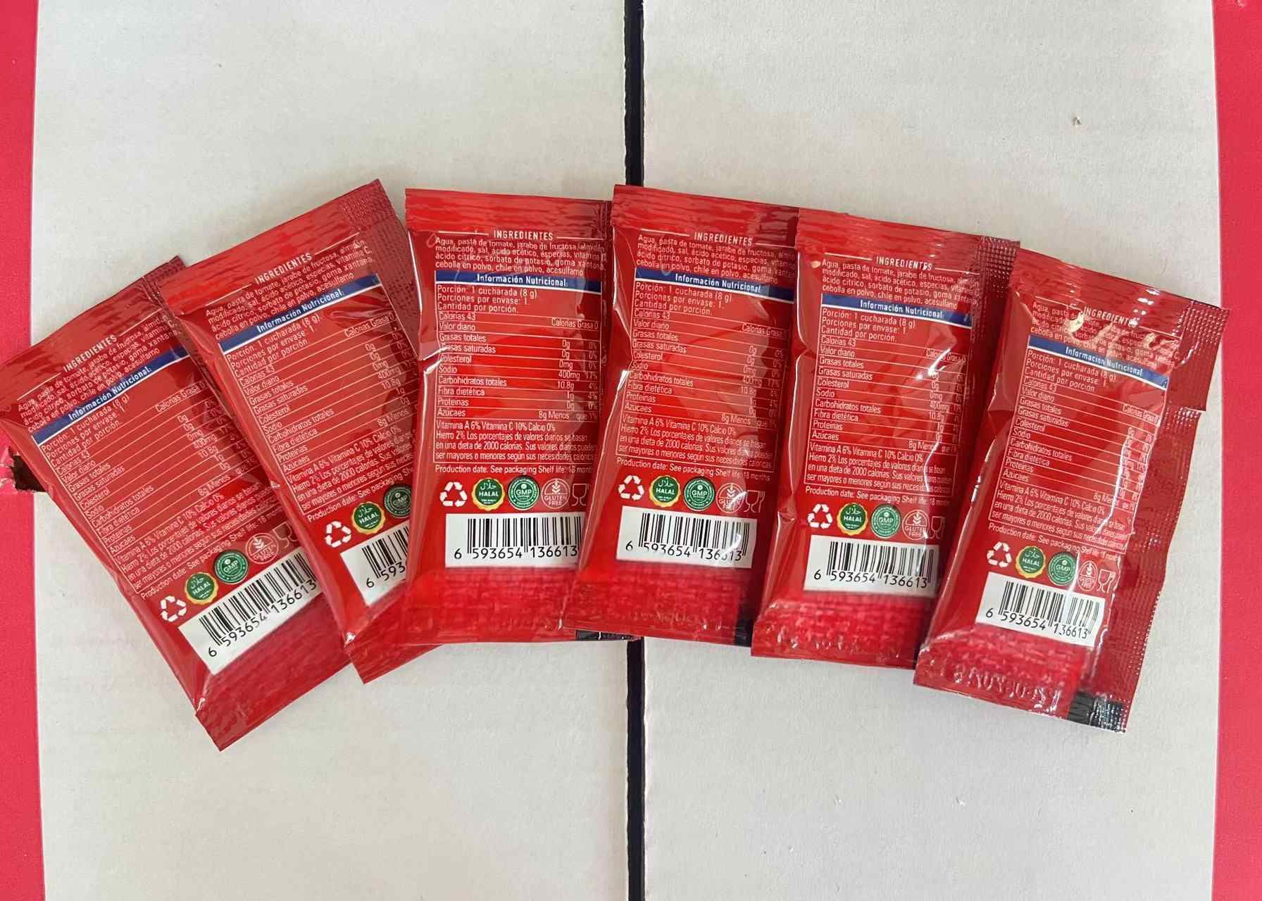 ซองซอสมะเขือเทศเข้มข้น 8 กรัม ยี่ห้อ โออีเอ็ม