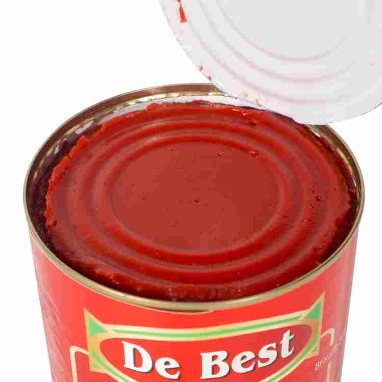 800 г консервированной томатной пасты. Лучшая цена при высоком качестве.