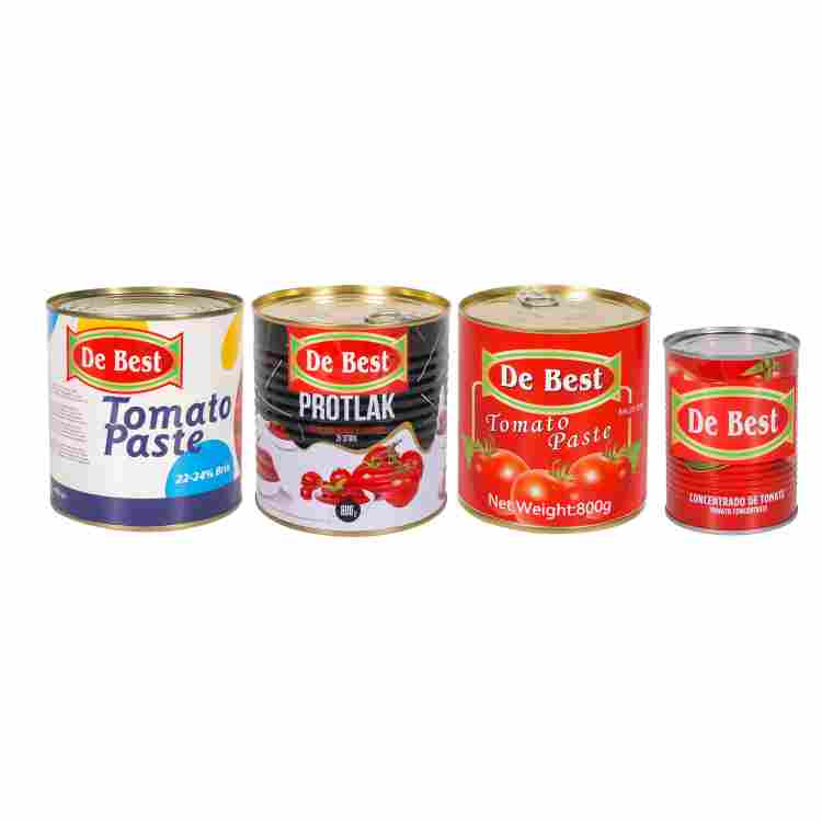 Tomatenmark in Dosen mit OEM-Markenvielfalt in verschiedenen Verpackungen