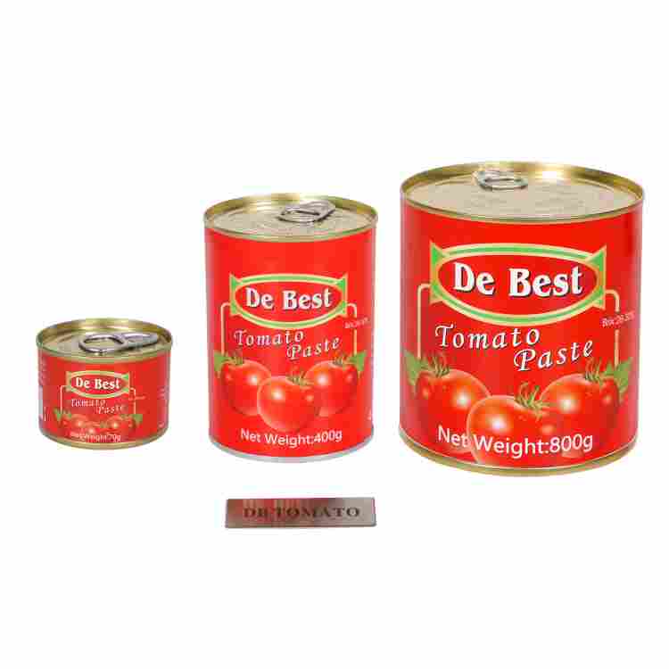 Tomatenmark in Dosen mit OEM-Markenvielfalt in verschiedenen Verpackungen