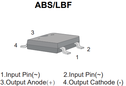 Китай Стеклянный пассивированный мостовой выпрямитель для поверхностного монтажа-ABS1-PJ, производитель