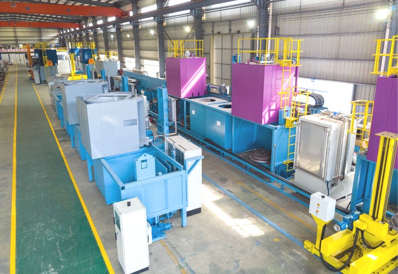 안전하고 효율적이며 유연하고 변경 가능한 지능형 유연한 열처리 생산 라인