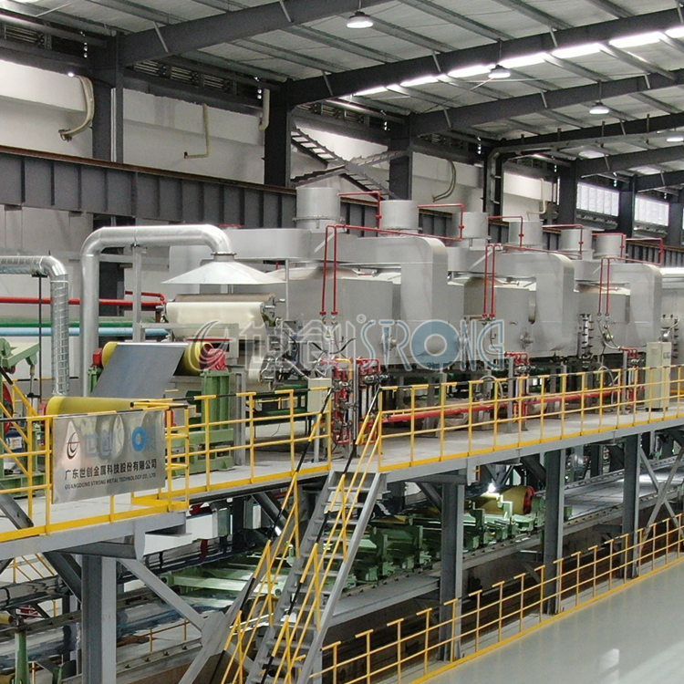 Horizontal continuous bright annealing furnace for cold roled stainless steel strip coil