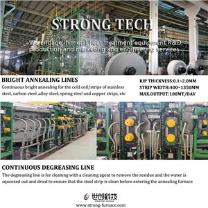 탈지 세척 라인의 브러시 롤 조정