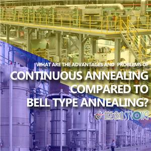 벨형 어닐링과 비교하여 연속 어닐링의 장점과 문제점은 무엇입니까?