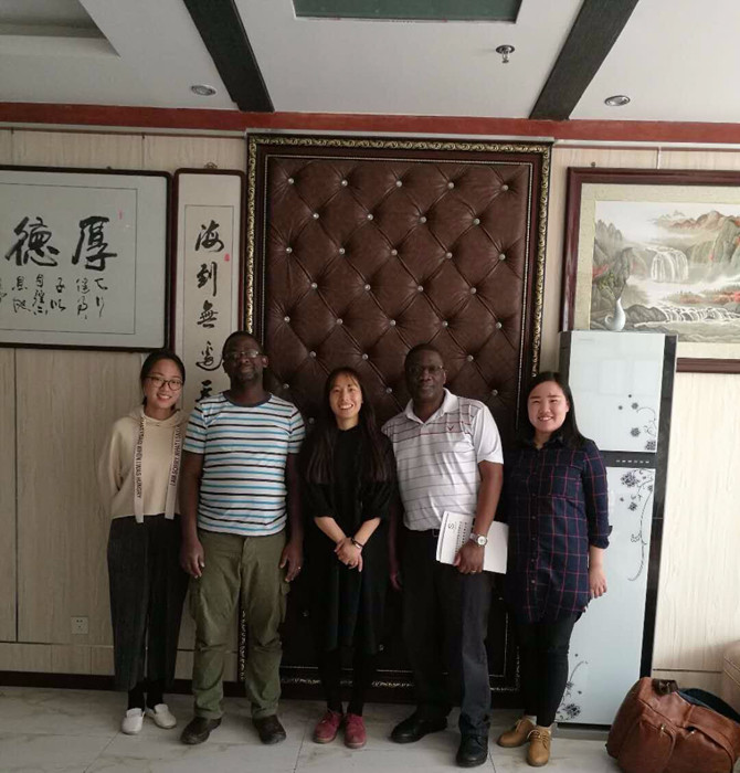 Customer from Uganda came to China to visit our company