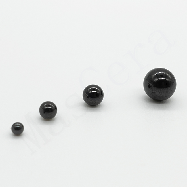 Bolas de cerâmica preta de nitreto de silício Si3N4