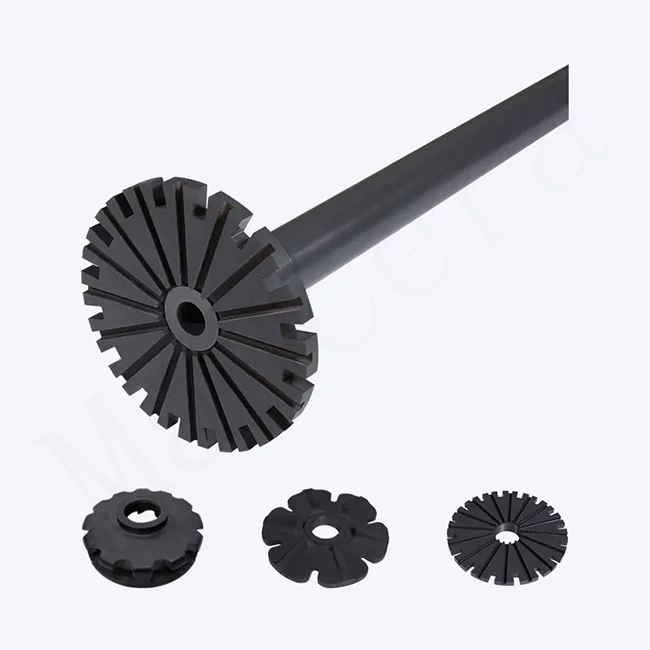 Silicon Nitride Si3N4 Ceramic Dgassingrotor Shaft For Aluminum Processing Industry