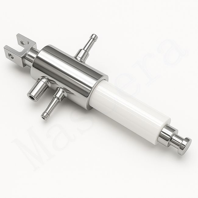 Pompe à piston en céramique pour systèmes de remplissage pharmaceutiques et alimentaires