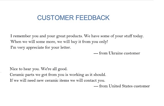 Customer feedback