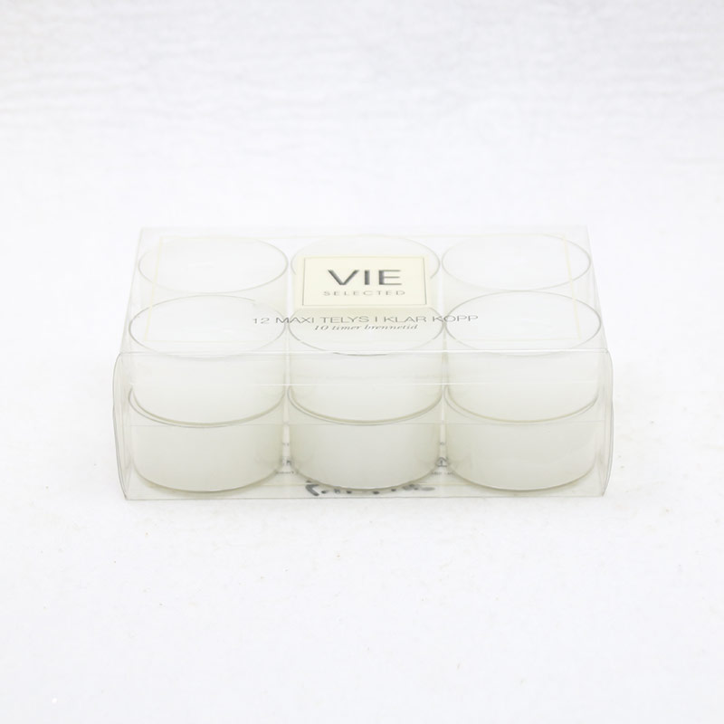 wrapped shrink tealight candle