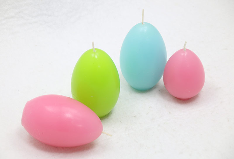 spring colored egg candle