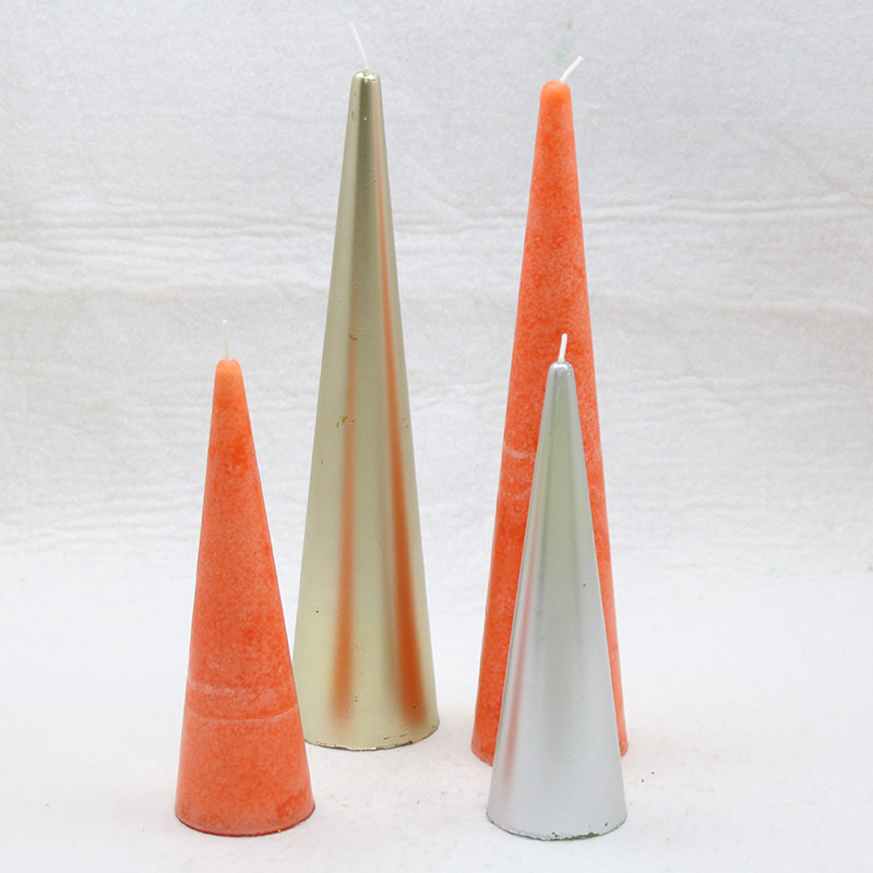 Outdoors Activities Assorted Tall Cone Candle