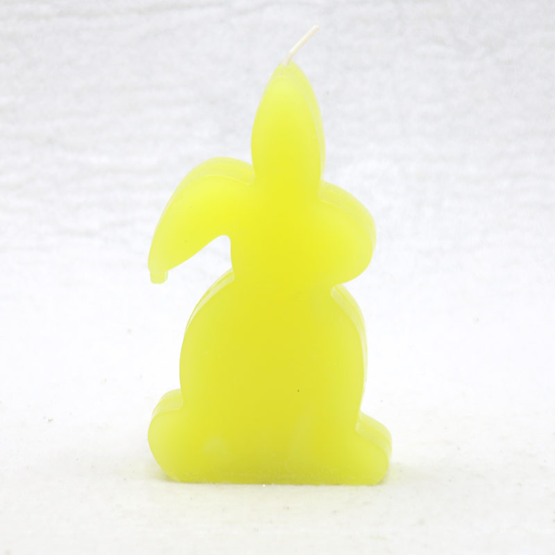 Easter blue rabbit candle