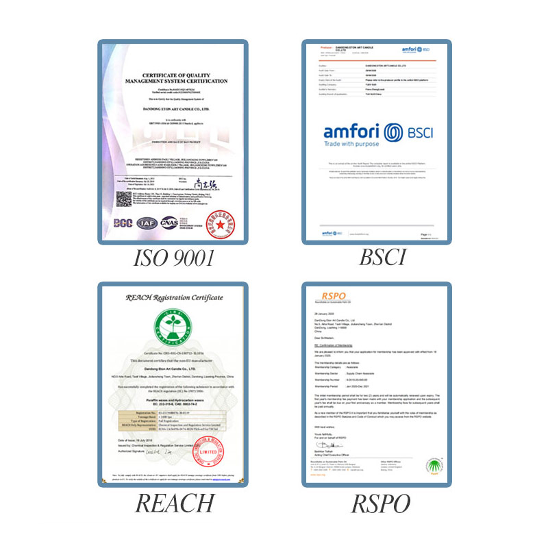 ISO9001BSCI, RSPO에 도달
