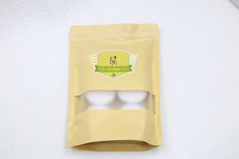 eco friendly unscented white tealight candle