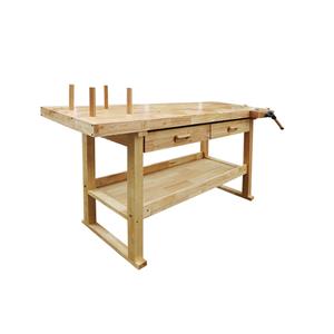 Wooden Workbench With 2 Drawers and 1 Vice 1520mm Wide