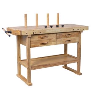 Wooden Workbench With 4 Drawer and 1 Vice 60inch Wide