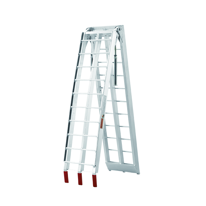 Anti Slip Aluminium Folding Ramp With Support Leg 680kg