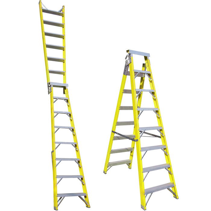 Australia Standard Fiberglass Dual-Purpose Ladder