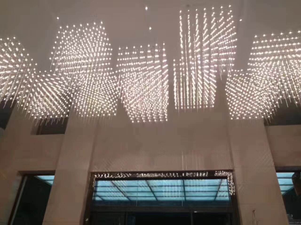 LED Light cube chandeliers fixture decorative lighting