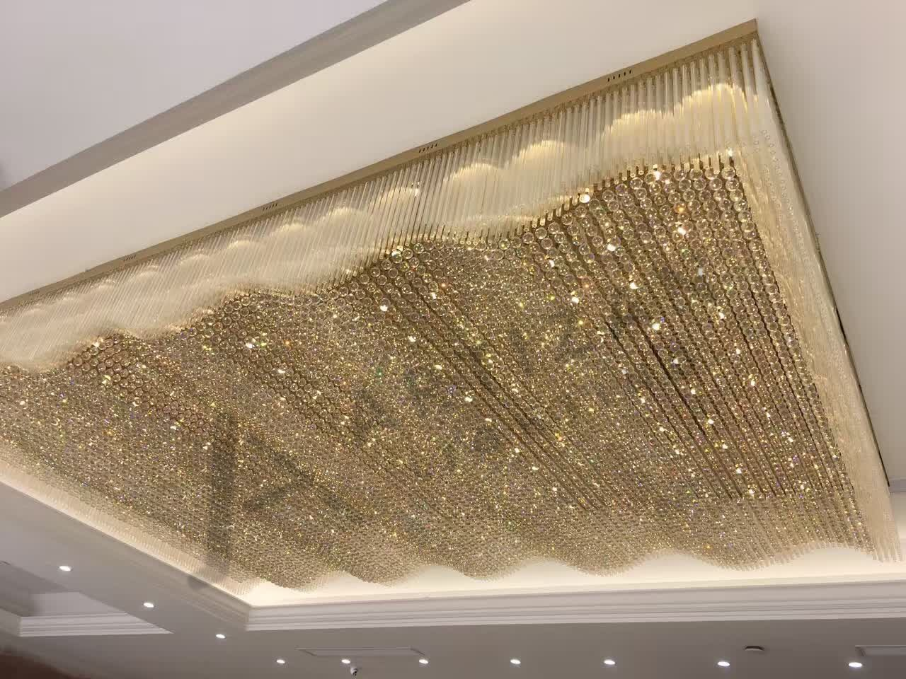 Китай Гостиничные хрустальные люстры классический дизайн для бального зала внутреннего декора, производитель