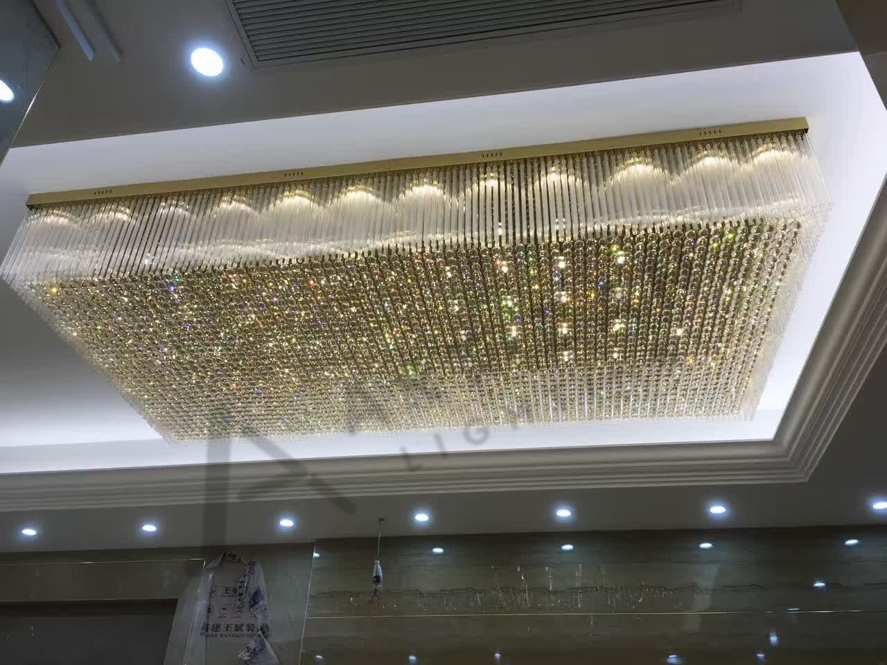 Китай Гостиничные хрустальные люстры классический дизайн для бального зала внутреннего декора, производитель