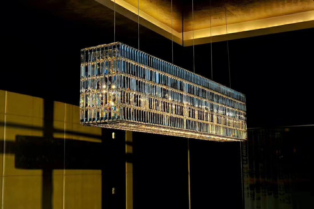 Китай СИД дизайна прокладки роскошных хрустальных люстр длинной крытый для коридора гостиницы, производитель